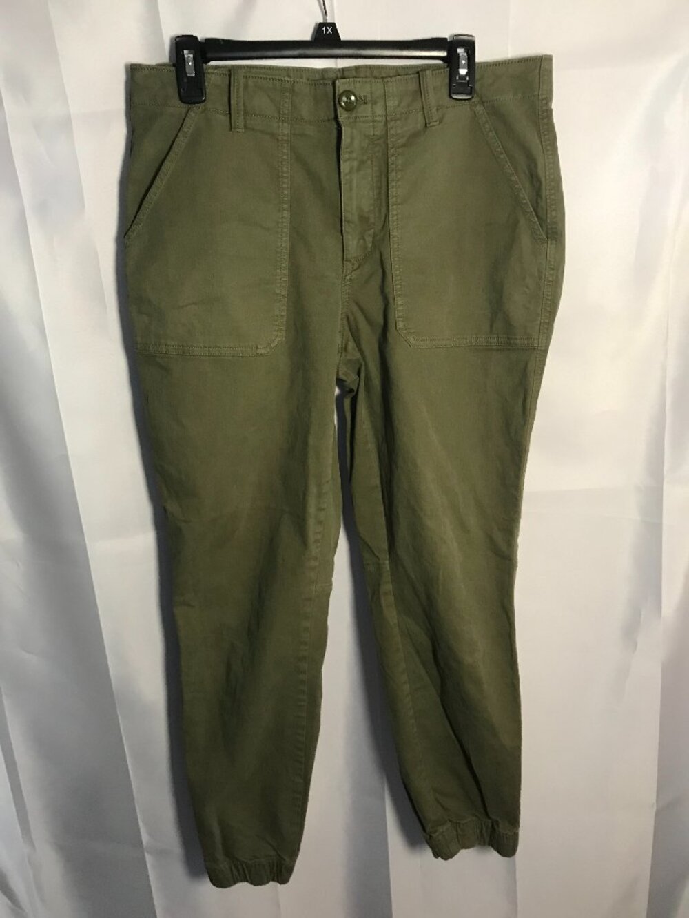 Banana Republic Women’s Olive Green Utility Jogger Pants Size 12 Stretch
